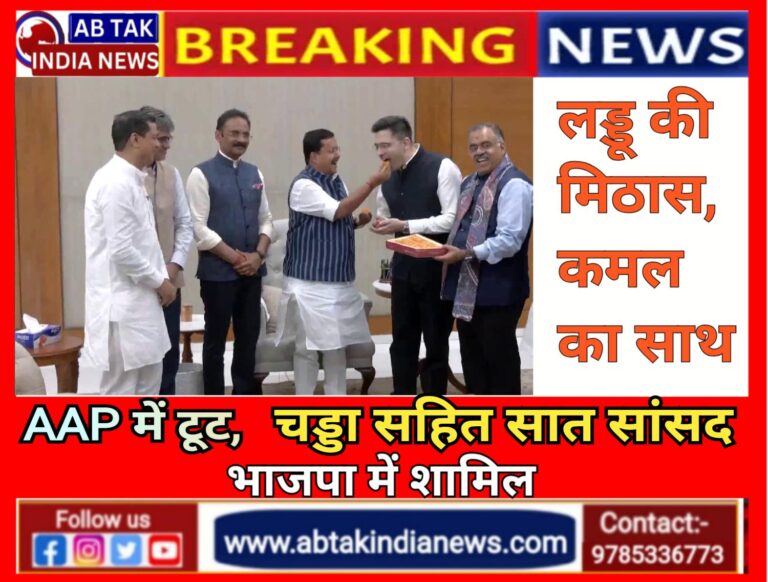 केजरीवाल को बड़ा झटका; राज्यसभा सांसद राघव चड्डा सहित सात सांसद बीजेपी में शामिल