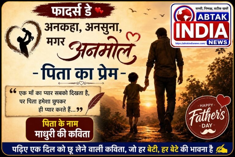 फादर्स डे: अनकहा, अनसुना, मगर अनमोल — पिता का प्रेम