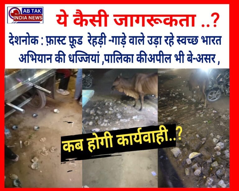 देशनोक : फ़ास्ट फ़ूड  रेहड़ी -गाड़े वाले उड़ा रहे स्वच्छ भारत अभियान की धज्जियां ,पालिका की अपील भी बे-असर ,कब होगी इनके खिलाफ कार्यवाही ..?