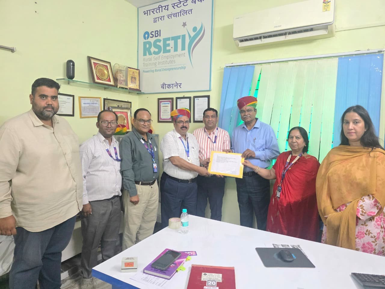 एसबीआई ग्रामीण स्वरोजगार प्रशिक्षण संस्थान को मिली सर्वोच्च ‘एए’ ग्रेडिंग