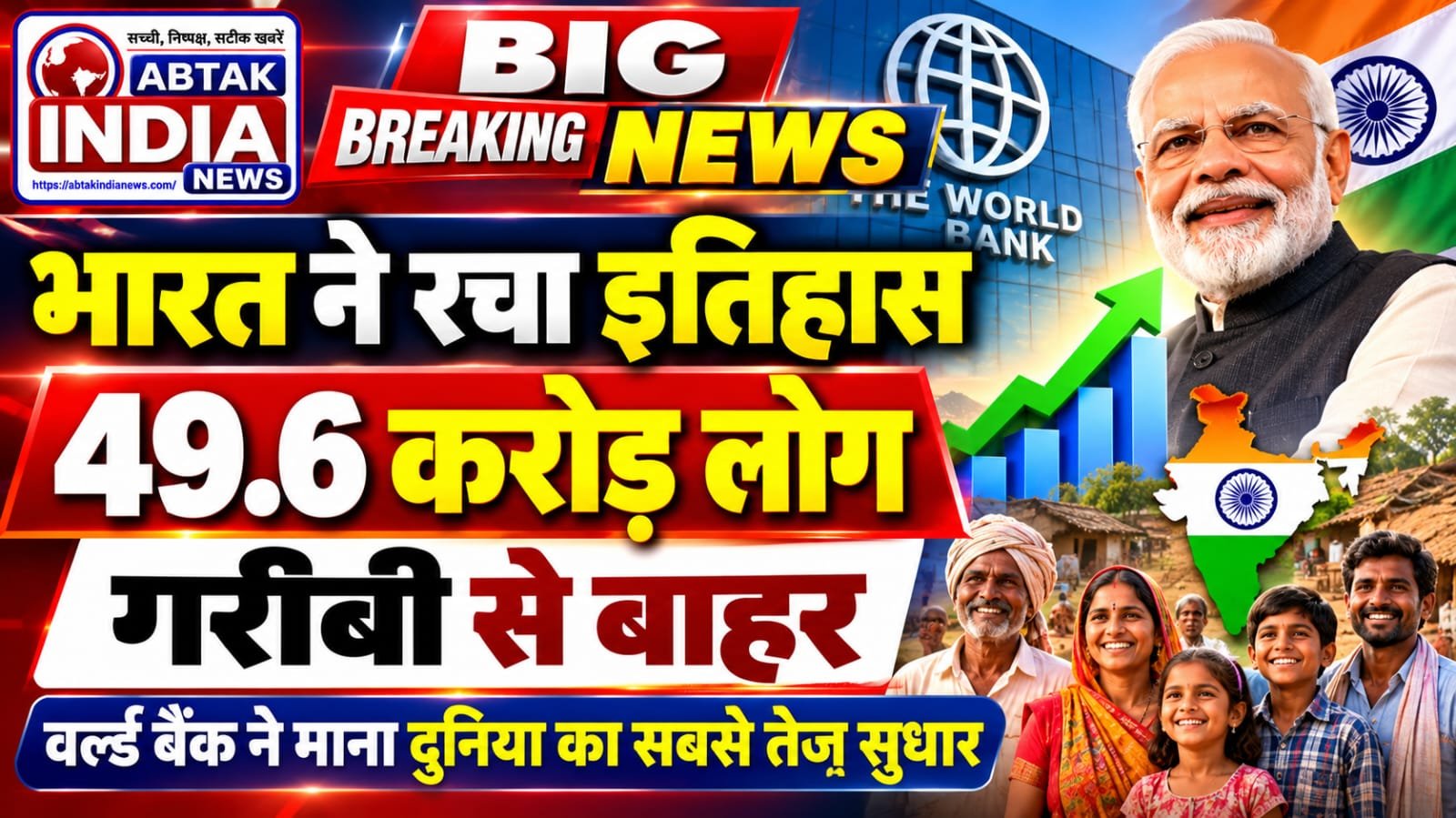 49.6 करोड़ लोग गरीबी से बाहर